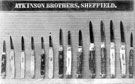 Pen and pocket knives trade patterns of Atkinson Brothers Ltd., Milton Works, No. 80 Milton Street