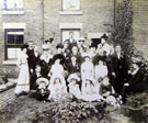 Unidentified wedding group possibly Crookes area