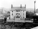 Derelict premises of J. Lockwood and Edwards Ltd., 281 Penistone Road, formerly Army Hotel also known as Clifton Hotel near Hill Foot Bridge building demolished late 1960's