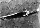 Bowie knife made by Stanley Shaw, cutler, No. 48 Garden Street Bowie knife made by Stanley Shaw, cutler, No. 48 Garden Street