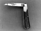 Pocket Knife made by Abram Brooksbank and Co. Ltd., showing his mark Defiance Pocket Knife made by Abram Brooksbank and Co. Ltd., showing his mark Defiance