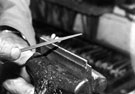 A process in knife making, Stanley Shaw, cutler, 48 Garden Street
