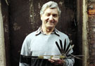Stan Shaw, cutler, No. 48 Garden Street with the Hallamshire Exhibition Knife Stan Shaw, cutler, No. 48 Garden Street with the Hallamshire Exhibition Knife