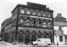 Former premises of James Dixon and Sons, Cornish Place Works, Green Lane at junction of Cornish Street. Former Ball Inn, right Former premises of James Dixon and Sons, Cornish Place Works, Green Lane at junction of Cornish Street. Former Ball Inn, right