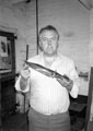 Graham Clayton with a Bowie Knife