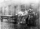 Decorated horse drawn cart belonging to Thomas W. Ward Decorated horse drawn cart belonging to Thomas W. Ward