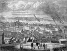 Engraving of a general view of Sheffield from the East, taken from St. John's Church