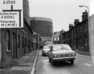 Ecclesfield Road showing Engineers Hotel looking towards Barrow Road and the gas holders Ecclesfield Road showing Engineers Hotel looking towards Barrow Road and the gas holders