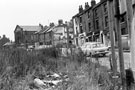 Barrow Road showing derelict premises including Nos. 14, Mrs. Dorothy M. Webb, draper; Mrs. R. Waterfall, greengrocer and Barrow Road (Meadow Hall) Primitive Methodist Church (or chapel) Barrow Road showing derelict premises including Nos. 14, Mrs. Dorothy M. Webb, draper; Mrs. R. Waterfall, greengrocer and Barrow Road (Meadow Hall) Primitive Methodist Church (or chapel)