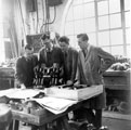 Harry Hartley; Bill Hulse; L. Murry; D. Stubbs  employee at Samuel Osborn and Co. Ltd., Rutland Works, Rutland Road Pattern Making