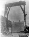 Demolition of an overhead crane, English Steel Corporation, River Don Works, Brightside Lane