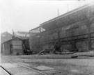 Demolition of an overhead crane, English Steel Corporation, River Don Works, Brightside Lane