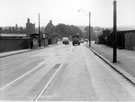 View: u04516 Bus Shelters, Suffolk Road looking towards Granville Road (left), Farm Road and Queens Road (right) with The Farm and Lodge in the background (left)