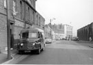View: u04546 Nos. 66-106, W.E.Burnand and Son Ltd., Duo Works, electric power engineers and Leadmill Road Transport Depot (right), Shoreham Street looking towards Kennings Ltd