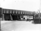 London Road Railway Bridge from the entrance to Heeley Station looking towards Heeley Electric Palace,