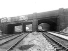 View: u04645 Granville Road railway bridge looking towards Sheffield Midland railway station