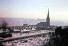 All Saints Church, Burngreave - Grimesthorpe Road in the foreground (late 1960s)