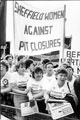 Sheffield Women against Pit Closures lobby the T.U.C. Congress, Brighton, Sussex