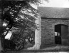 An outbuilding and Cart at Lees Hall
