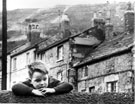 Child playing in Court No.1, Colvers Yard, Upwell Street, Grimesthorpe Child playing in Court No.1, Colvers Yard, Upwell Street, Grimesthorpe