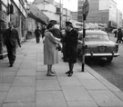Policewoman , Angel Street looking towards  Brightside and Carbrook, Castle House No. 1