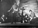 Wilfred Harrison in Serjeant Musgraves's Dance (by John Arden directed by Colin George) with Anthony Douse; Peter Penry Jones and Allen Cullen