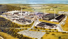 Artists impression of British Aicheson Electrodes Ltd., Clay Wheels Lane and Beeley Wood Road