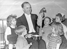 Magician Hamilton Kaye entertaining at the childrens party of Sheffield and District Spastics Society held at Victoria Methodist Church, Stafford Road