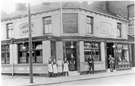 View: u05675 Licensee, John Cameron and staff outside the Chantrey Arms, Nos. 733-735 Chesterfield Road