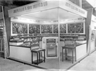 Joseph Elliot and Sons Sheffield Ltd., exhibition stand displaying knives by John Wilson; Thos. Ellin and Co; I. and J. Barber; John Wigfall and Co. and Lockwood Brothers at an unidentified event
