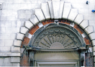 Carved detail over the doorway, Graduate public house (originally The Masonic Hall), No. 94 Surrey Street 