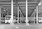 Interior of Sheffield Transport Depot, Tenter Street, mid 1960's