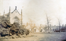 View: u05876 Shrewsbury Hospital, Norfolk Road, consisting of Almshouses and Chapel.  A Tudor-Gothic building housing 20 male and 20 female pensioners and a Governor-chaplain. Chapel opened 1827