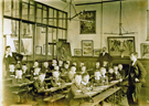 Teacher Mr. Wood, Pupil Teachers and Class, Boys School Classroom, St. John's School