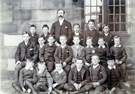 Class Photograph and Teacher, Mr. Wood, St. John's School