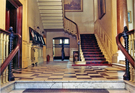 Entrance hall and staircase, The Sheffield Club, No. 36 Norfolk Street 