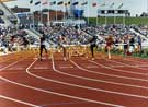 View: u06170 Mens 110m Hurdles Final, World Student Games, Don Valley Stadium