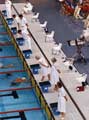 Swimming Officials watching the Finish of a Race, World Student Games, Ponds Forge Sports Centre Swimming Officials watching the Finish of a Race, World Student Games, Ponds Forge Sports Centre