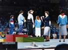 Princess Anne, Patron of the Games presenting the Medals at the World Student Games 
