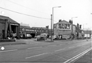Nos. 400, National Tyre Service - 380, former Washford Arms public house, Attercliffe Road  looking towards Washford Bridge with College of Technology formerly Salmon Pastures School in the background
