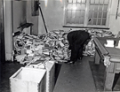 View: u06340 A large amount of Library Books taken to Attercliffe Police Station, Whitworth Lane. 