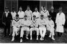 Cricket Team, most probably Tramway XI Cricket Team (some of these players match other photographs of this club)