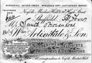 Letterhead of William Artindale and Son, Norfolk Market Hall and No. 90 High Street Letterhead of William Artindale and Son, Norfolk Market Hall and No. 90 High Street