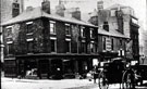 Fargate now Barkers Pool at junction with Pool Square, including, (l. to r.) Nos 98 -100 Samuel Barnsley, gilder, No. 94 E Renwick, basket maker, No 90-92, Charles Constantine Ltd, ironmonger, No. 88 Opticians, No 86 Campion Cycle Co Ltd, cycle agent Fargate now Barkers Pool at junction with Pool Square, including, (l. to r.) Nos 98 -100 Samuel Barnsley, gilder, No. 94 E Renwick, basket maker, No 90-92, Charles Constantine Ltd, ironmonger, No. 88 Opticians, No 86 Campion Cycle Co Ltd, cycle agent