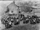 Sheffield Motor Cycle Club Members on a trip in Derbyshire