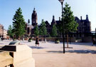 General view of Town Hall, Pinstone Street and Peace Gardens