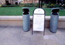 Litter bins in Peace Gardens Litter bins in Peace Gardens