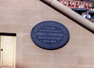 Plaque to commemorate Samuel Holberry, Sheffield Chartist leader, Peace Gardens