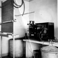 Compressor in the dairy of Middlewood Dairy Ices owned by Theodore Bangert, 474, Middlewood Road Compressor in the dairy of Middlewood Dairy Ices owned by Theodore Bangert, 474, Middlewood Road
