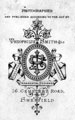 Back of a visiting card by Theophilus Smith Back of a visiting card by Theophilus Smith